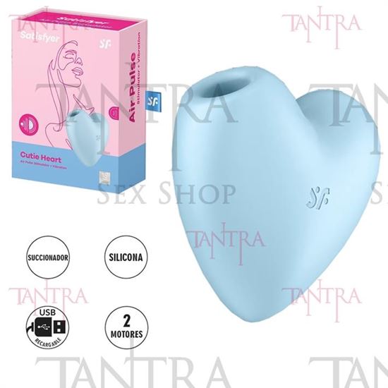 Cutie Heart Succionador en forma de corazon y carga USB